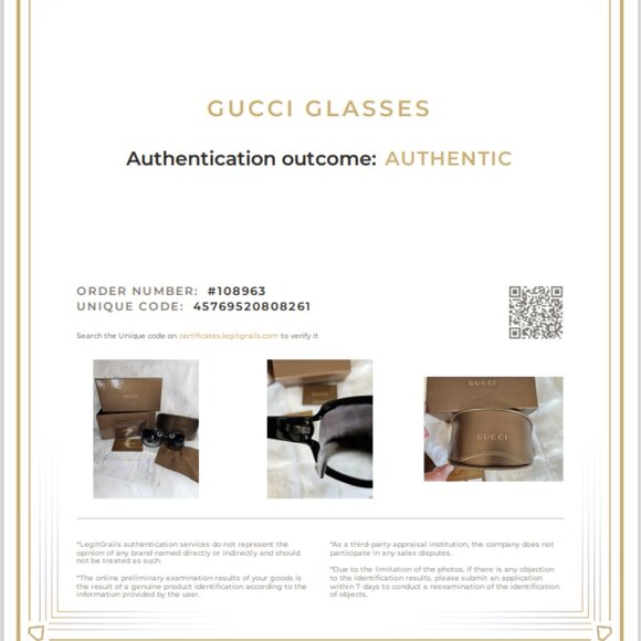 AUTHENTICATED GUCCI SUNGLASSES - Picture 2 of 16